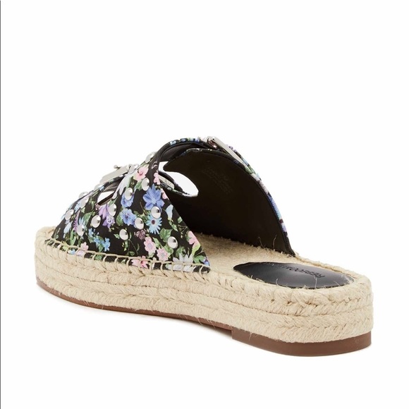 💕x2HP💕Rebecca Minkoff platform Espadrille floral print sandals - Picture 3 of 8